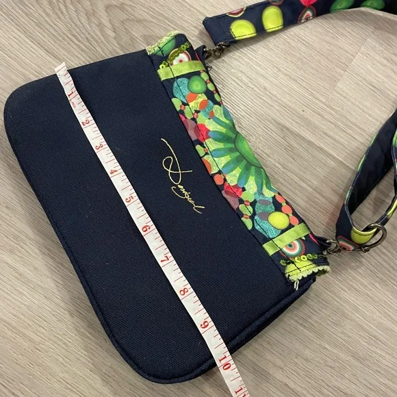 DESIGUAL Small Navy Multicoloured Designer Shoulder Bag with Mandala Print. - Picture 10 of 13